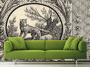 Space Innovation_Wolf Toile_Bespoke_Wallpaper